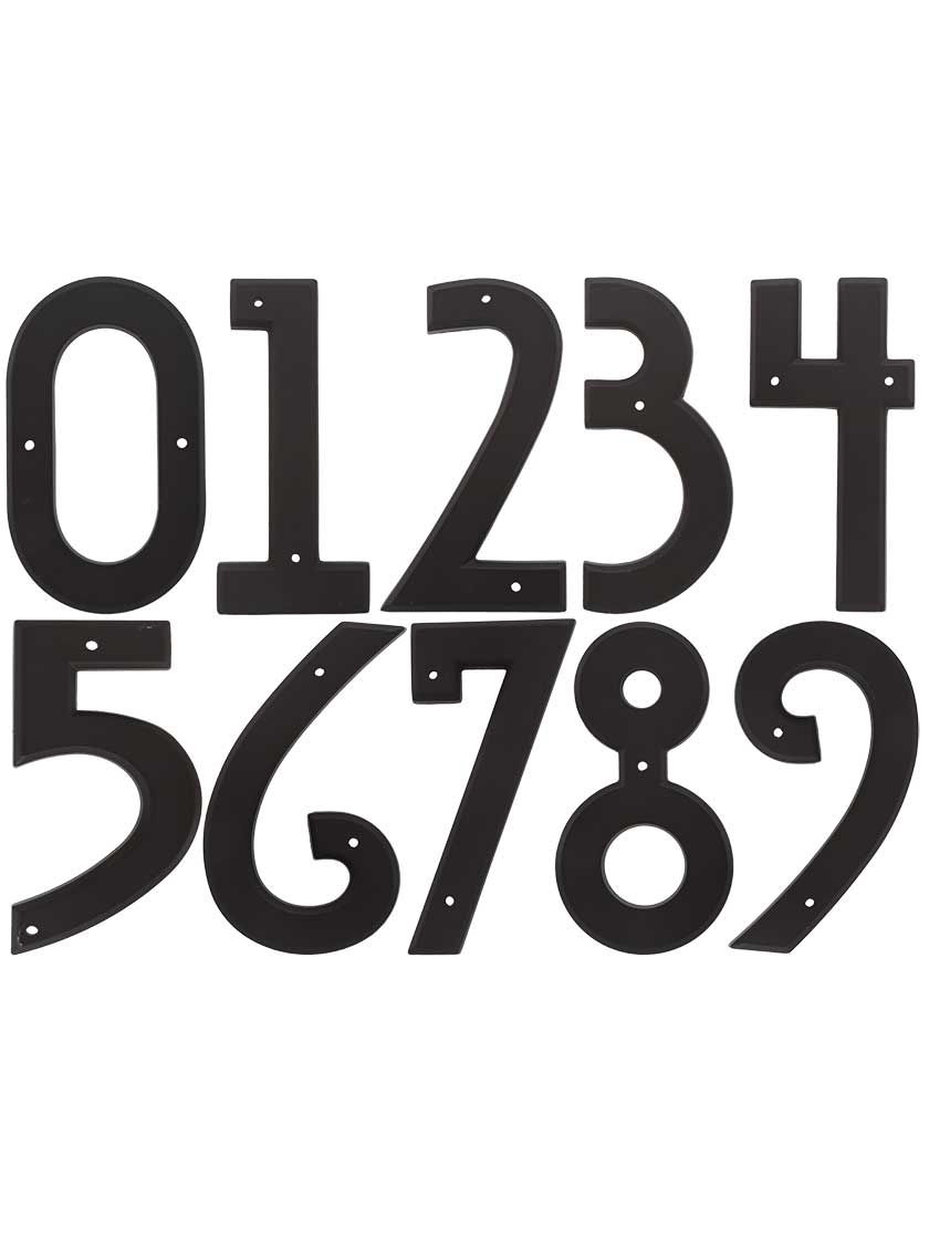 Davenport House Numbers - 5 1/2 inch Height.